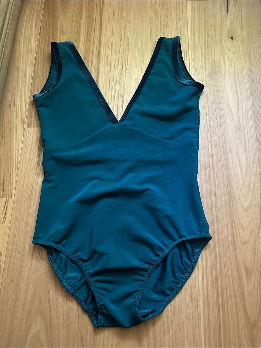Bullet Pointe Velvet Trim Leotard JEWEL